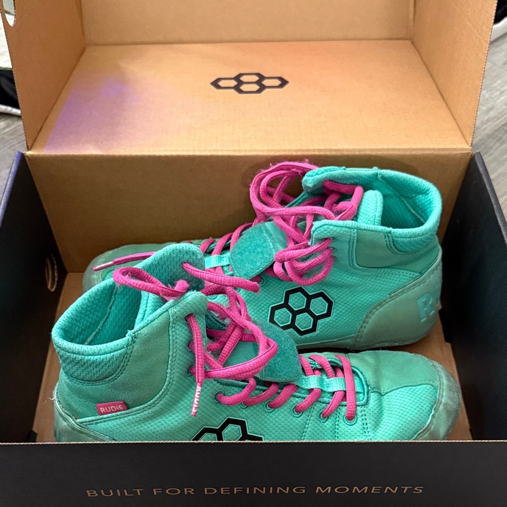 Rudis Teal and Pink Men’s Sneakers
